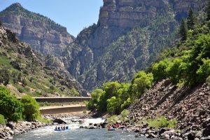 Whitewater Rafting Colorado through the Shoshone Rapid