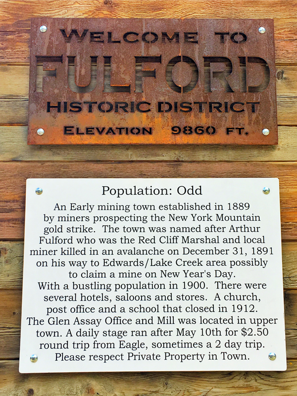 fulford colorado ghost town